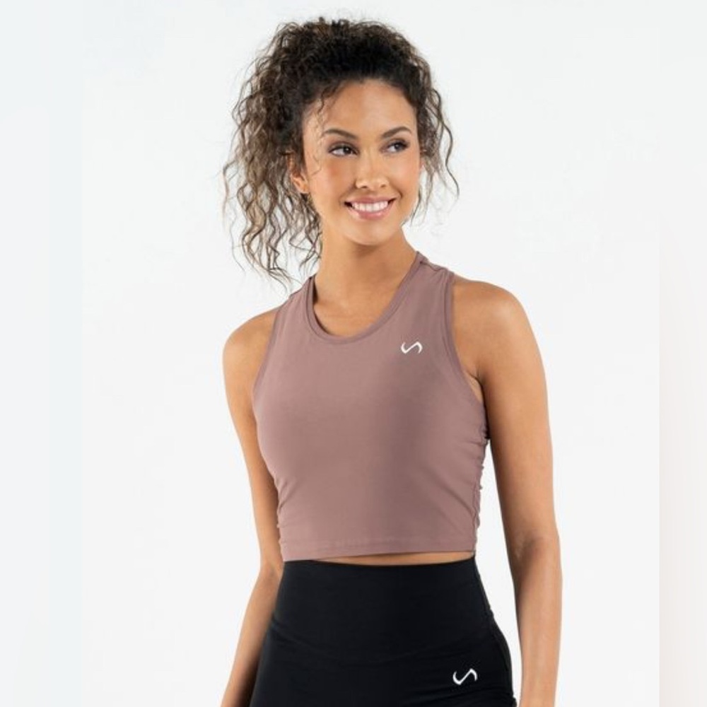 TLF cropped racer back tank -XS